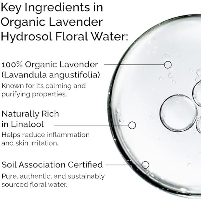 MARJAN ORGANIC 100% ORGANIC LAVENDER HYDROSOL FLORAL WATER 30ML  NATURAL FACE & BODY TONER  GENTLE MIST FOR SKIN, HAIR & DIY BEAUTY  VEGAN, ALCOHOL-FREE & GMO-FREE - Image 4